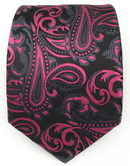 black and pink tie