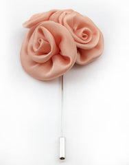 Peach Flower Lapel Pin