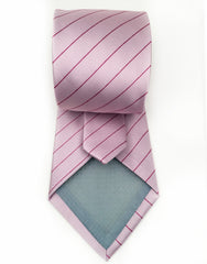 pink rose striped tie