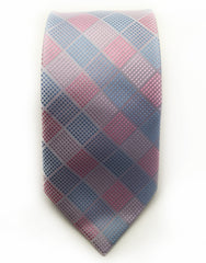 Baby pink and blue tie