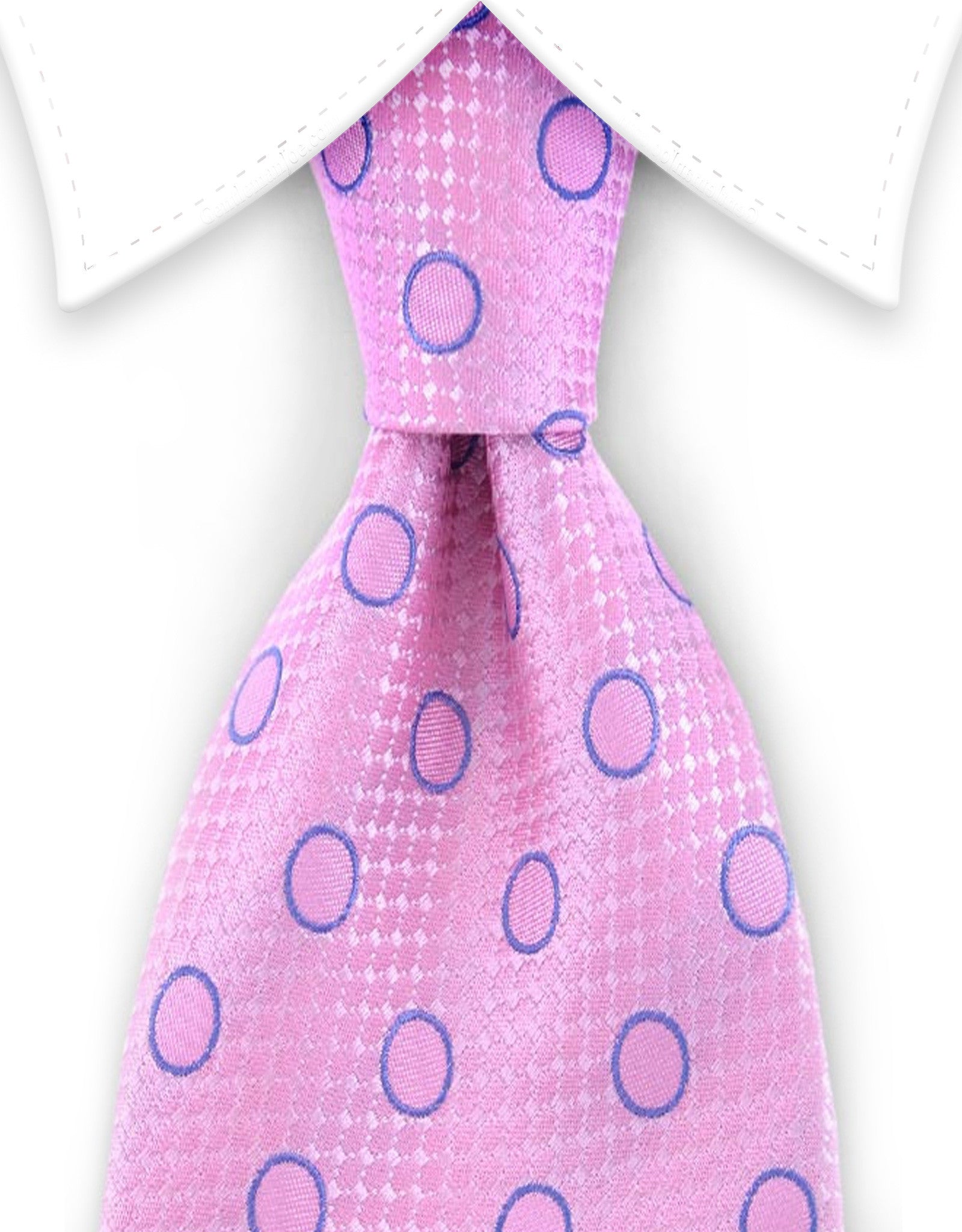 Pink and Blue Silk Tie