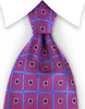 fuchsia pink tie with blue squares
