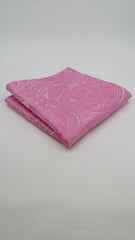 pink paisley pocket square