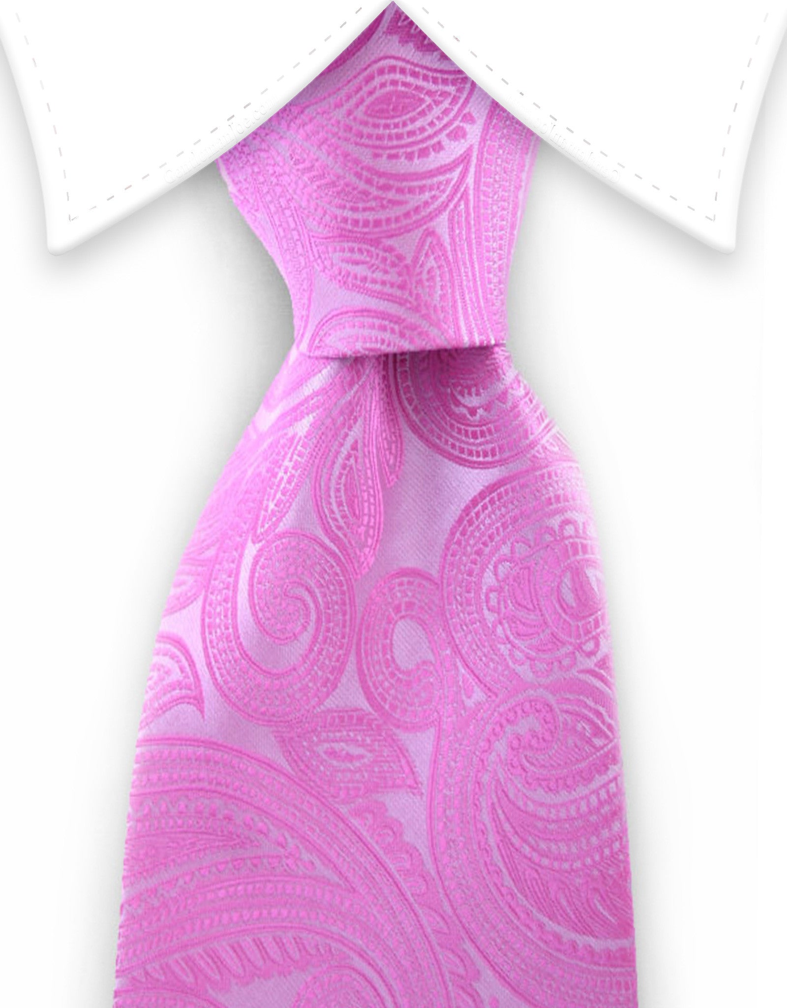 pink paisley tie