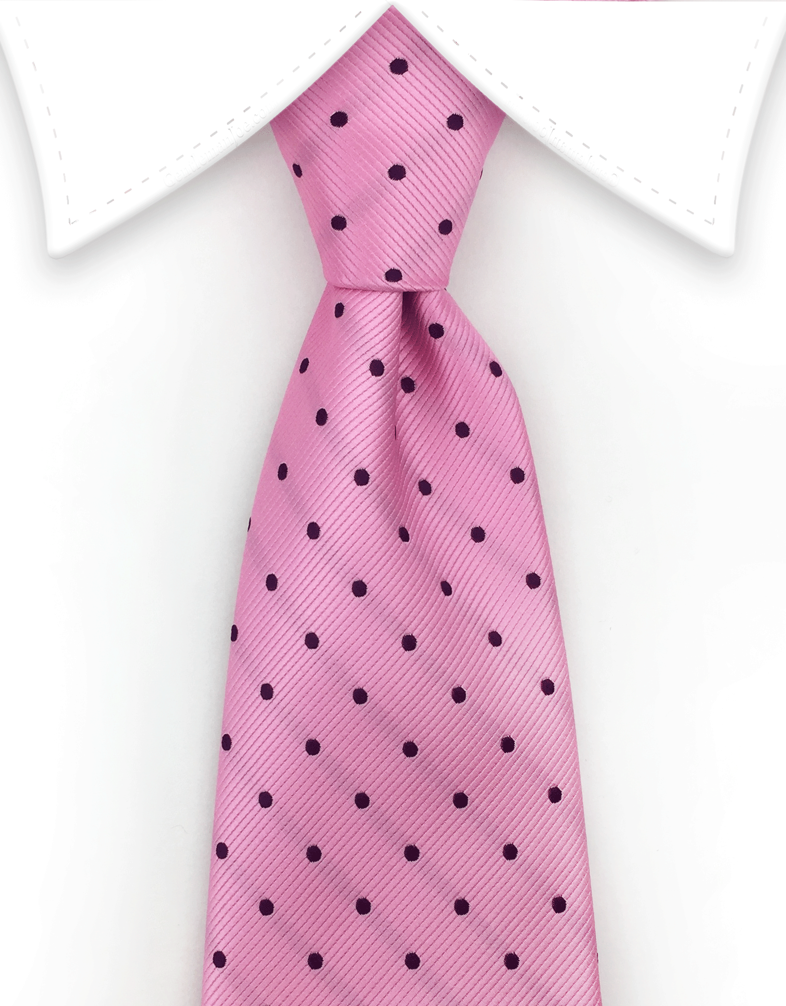 pink and purple polka dot tie