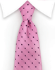pink and purple polka dot tie