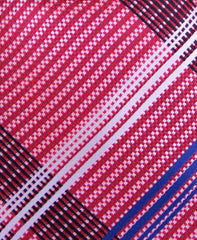 Red, white & blue plaid tie