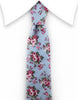 blue and pink floral tie