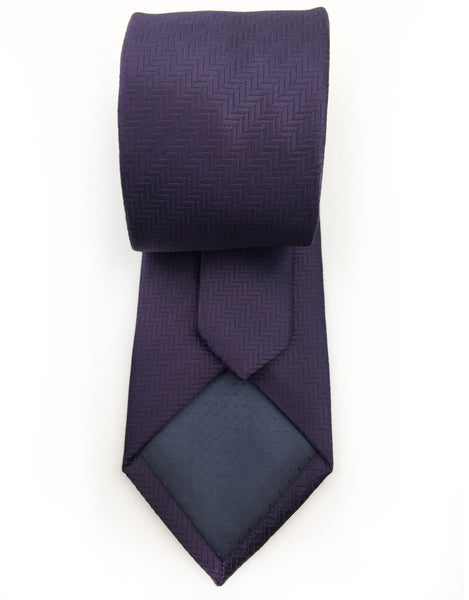 Eggplant Purple Herringbone Tie – GentlemanJoe