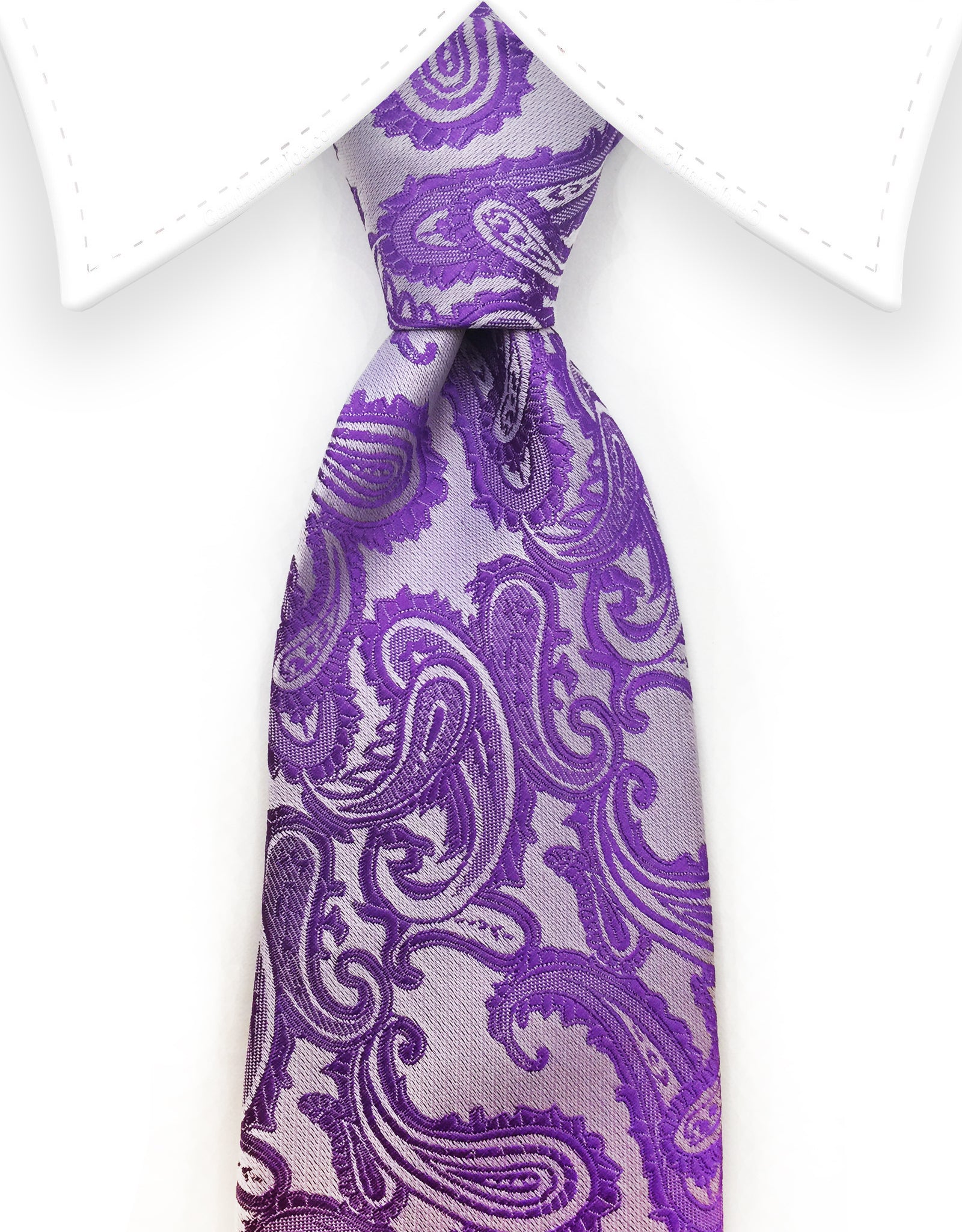purple paisley lilac tie