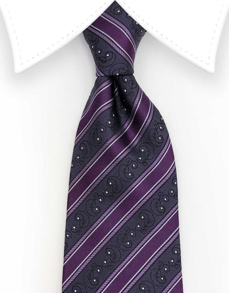 purple sparkley tie