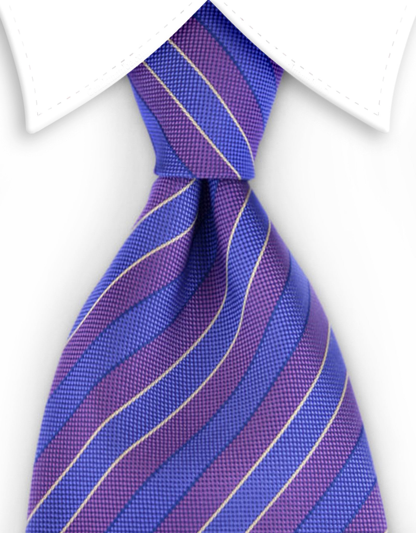 purple & blue striped tie
