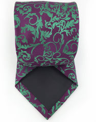 purple green tie