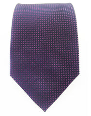 Purple Flecks on Black Tie
