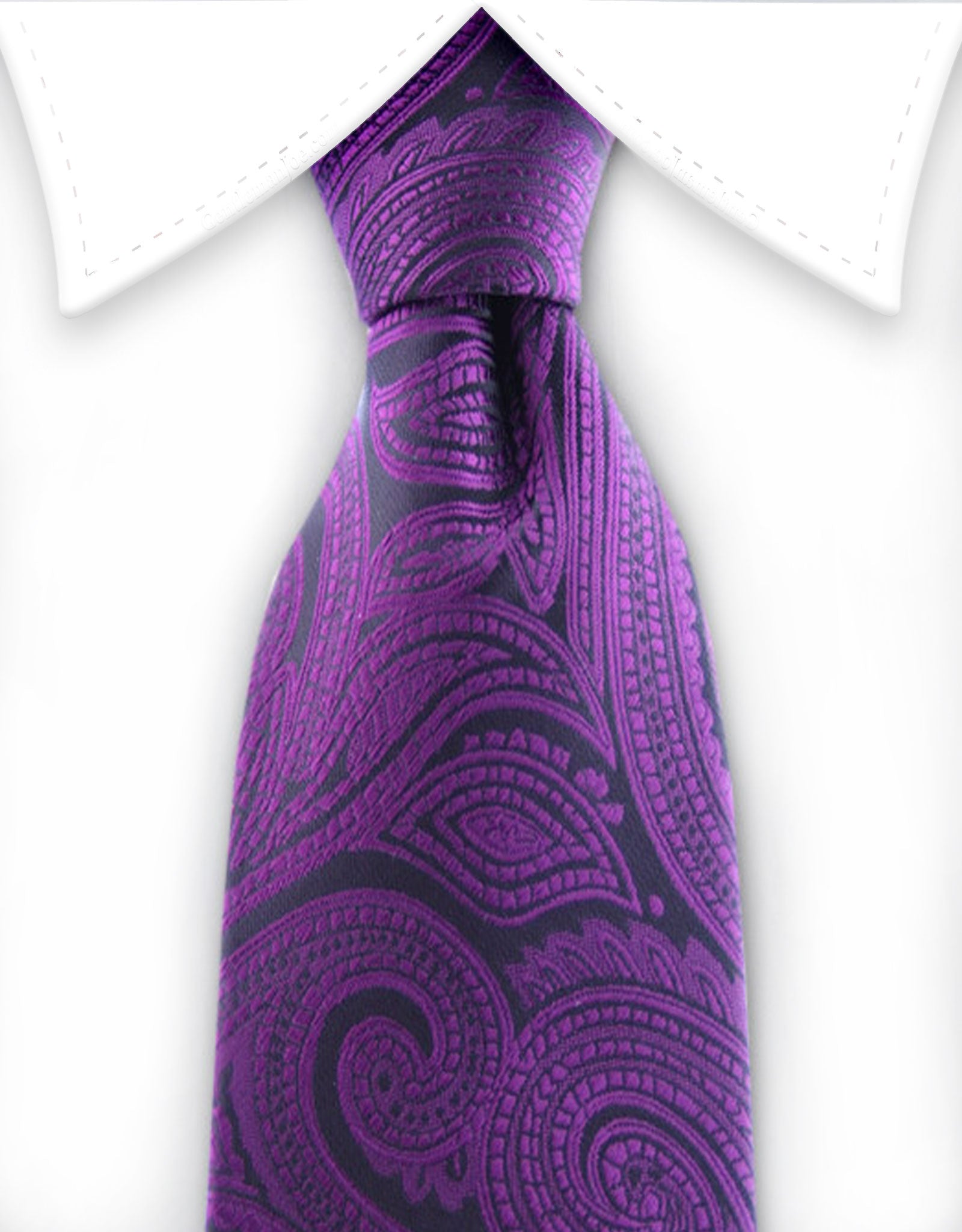 Purple Paisley Teen Tie