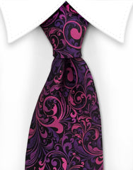 purple & pink tie