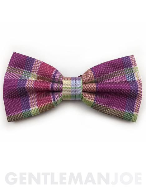 purple green bow tie