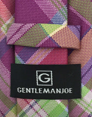 Gentleman Joe's Purple & Green Plaid Tie