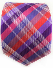 Purple Plaid Necktie