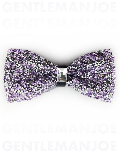 sparkly purple bow tie
