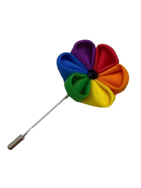 Rainbow Lapel Flower Pin
