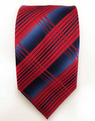 Red & Blue Plaid Necktie