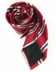 Dark Red striped tie