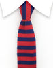 Red Blue Knit Necktie