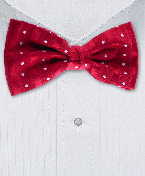 Red and White Bow Tie