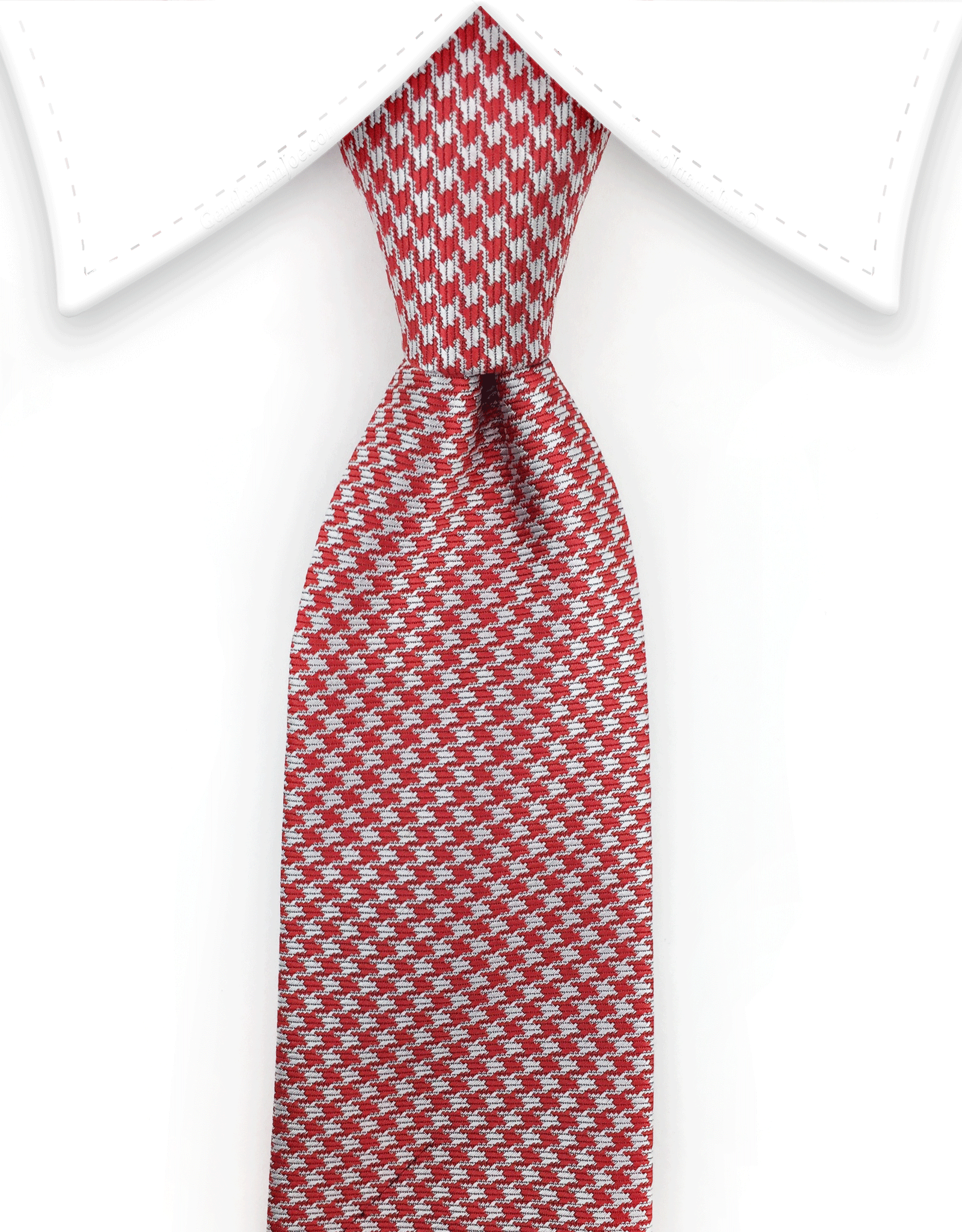 Red Houndstooth Tie