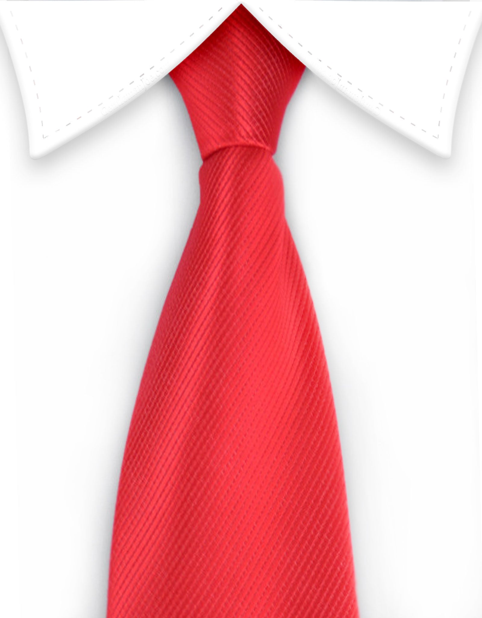 Red Men's Zipper Tie