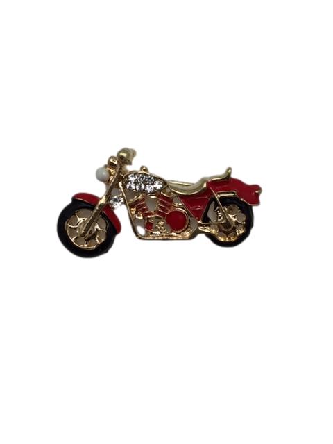 Motorcycle Biker Chopper Enamel Lapel Pin - 1.25 Inch, Die Struck With Clutch Back, For Jackets & Hats