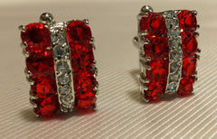 Red Crystal Cufflinks