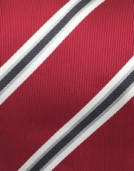 close up of red tie