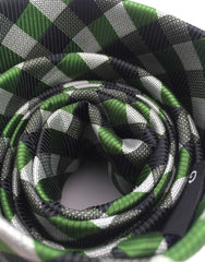 Green & Black Check Necktie