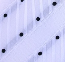 white and black polka dot pocket hanky