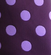 purple polka dot pocket hanky