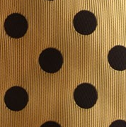 Gold and Black Polka Dot Necktie