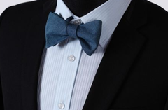 Denim Blue Bow Tie