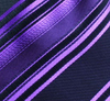 Black and purple striped pocket hanky