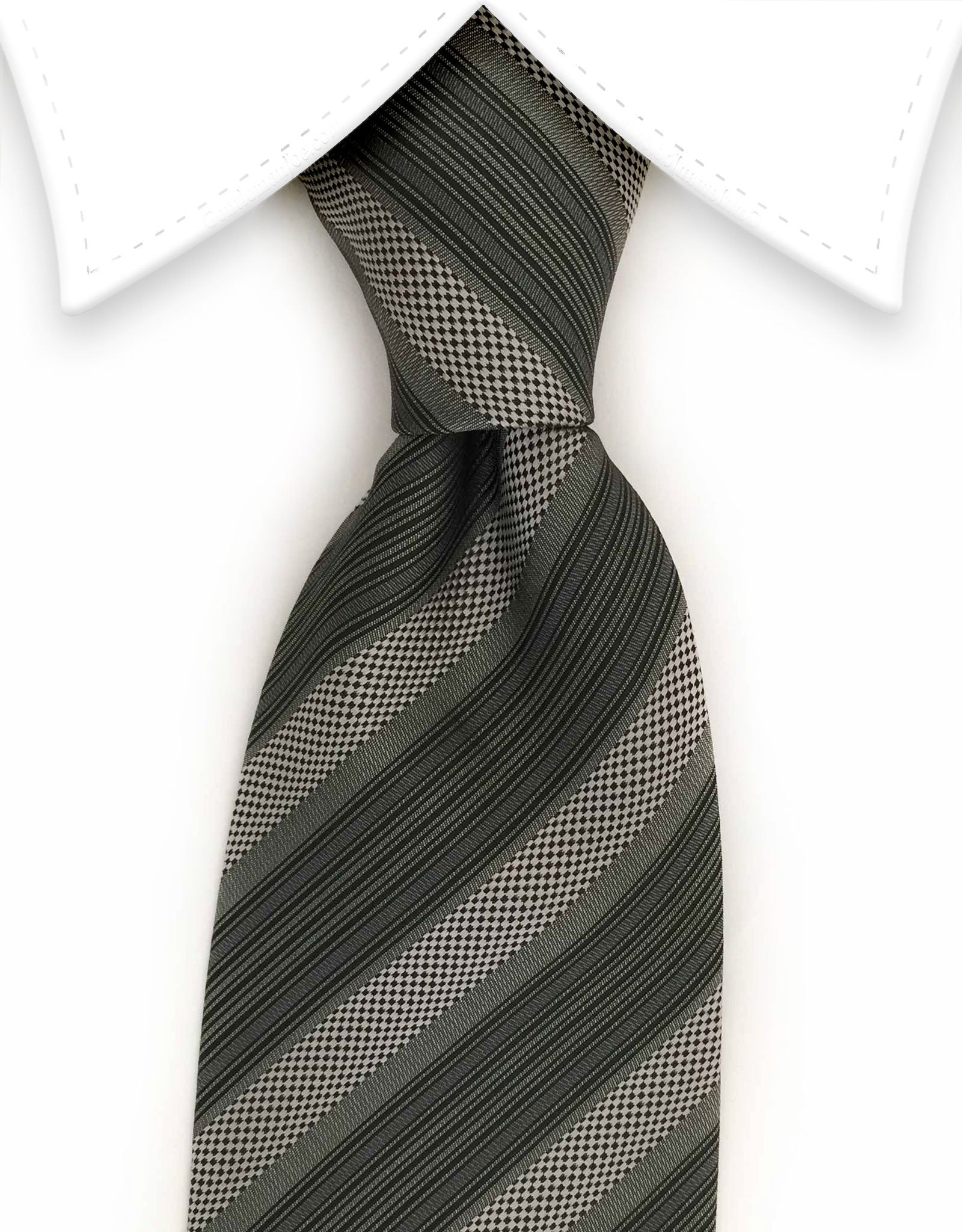 Silver, Gray & Charcoal tie