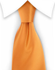 solid orange tie