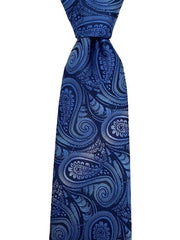 Blue Paisley Extra Long Men's Tie