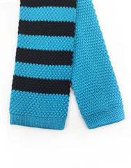 black turquoise knit necktie