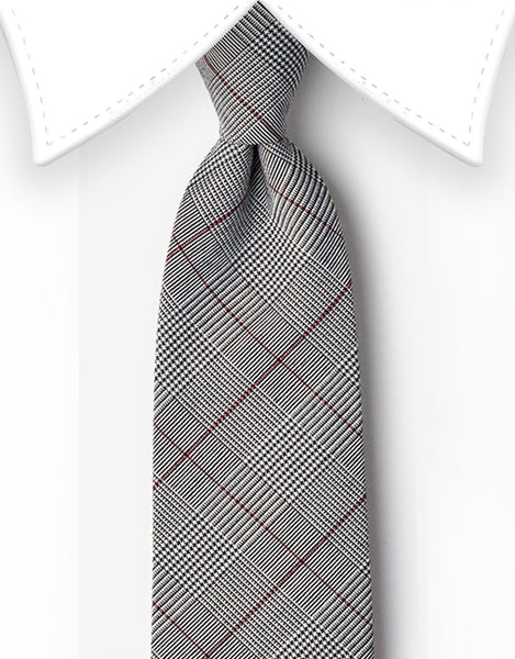 Tweed Plaid Extra Long Tie