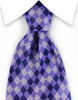 purple silver tie