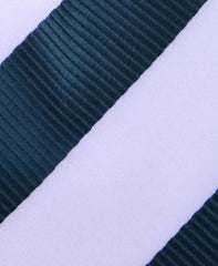 Green & White Striped Tie