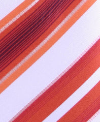 White & Burnt Orange Tie