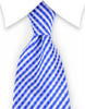 Blue and White Extra Long Tie