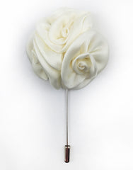 white flower stick pin